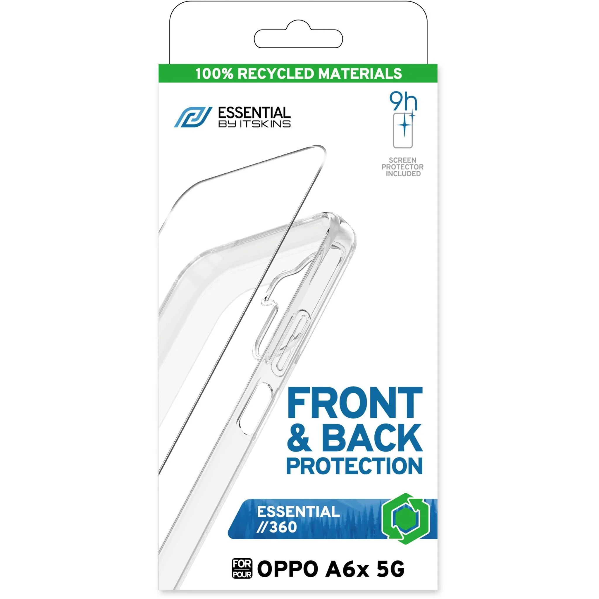 ITSKINS Essentials Bundle Case with Screen Protector for OPPO A6x 5G (Clear) - Image 7