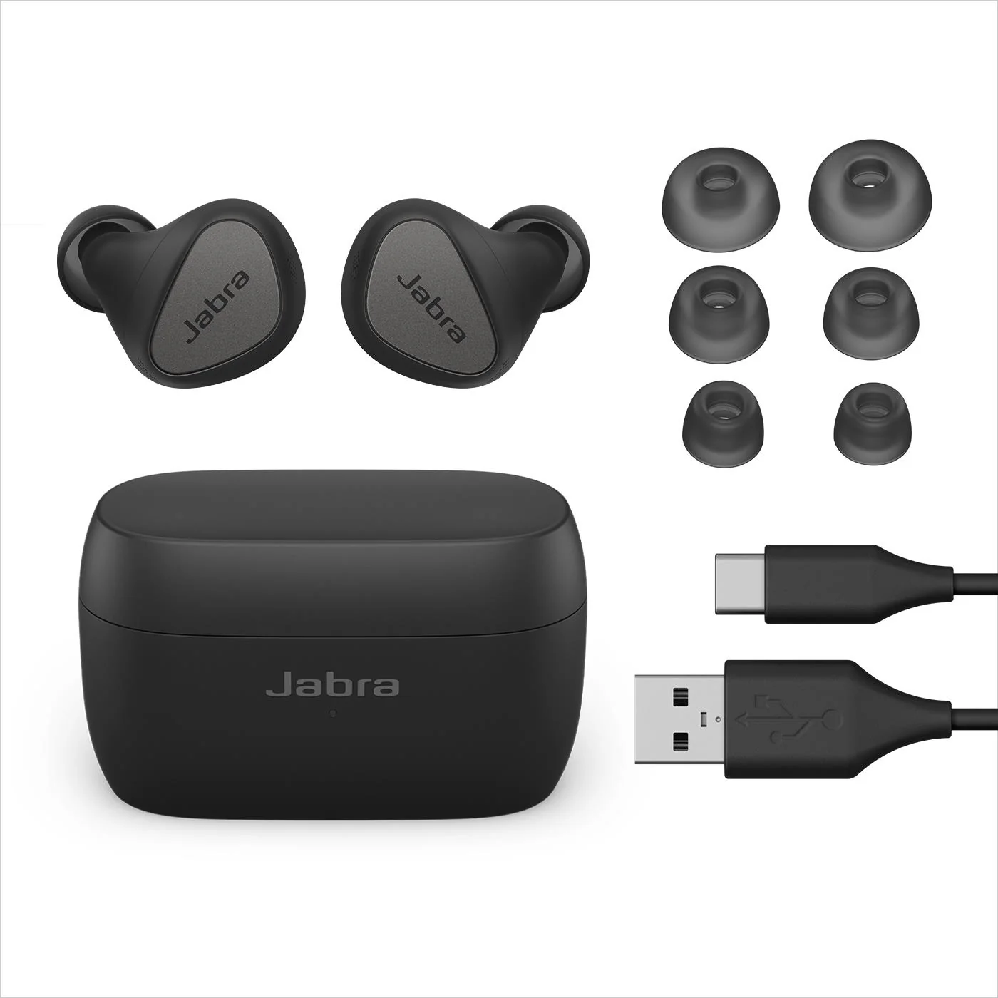 Jabra Elite 5 ANC True Wireless In-Ear Headphones (Titanium Black) - Image 3