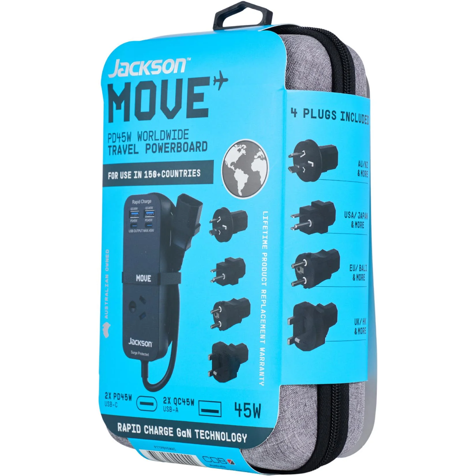 Jackson MOVE 45W Worldwide Powerboard with Carry Case - Image 4