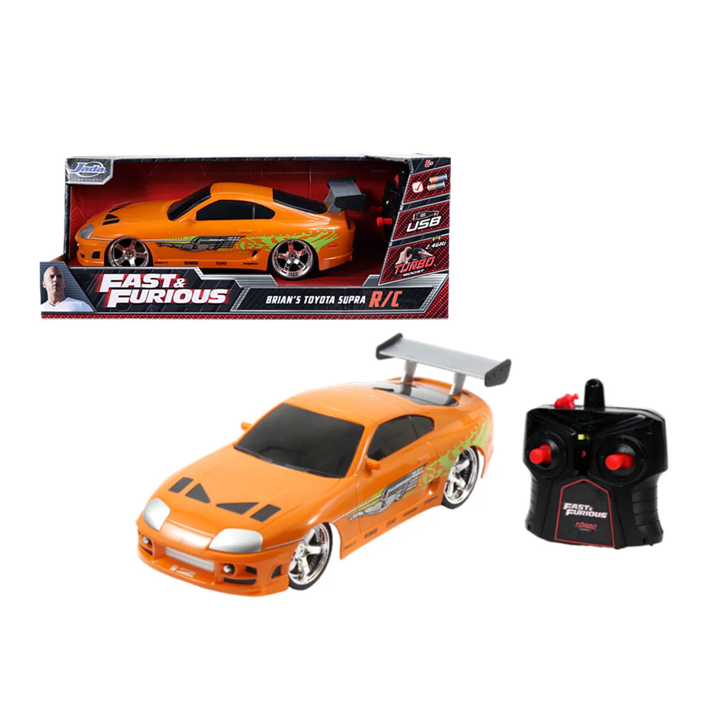 Jada 1:16 Fast & Furious 1995 Toyota Supra Remote Control Vehicle Model Toy - Image 2