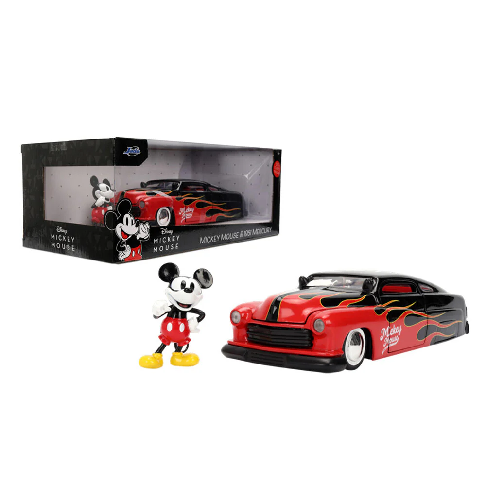 Jada 1:24 Disney 1951 Mercury Coupe With Mickey Mouse Figure Diecast Vehicle - Image 2