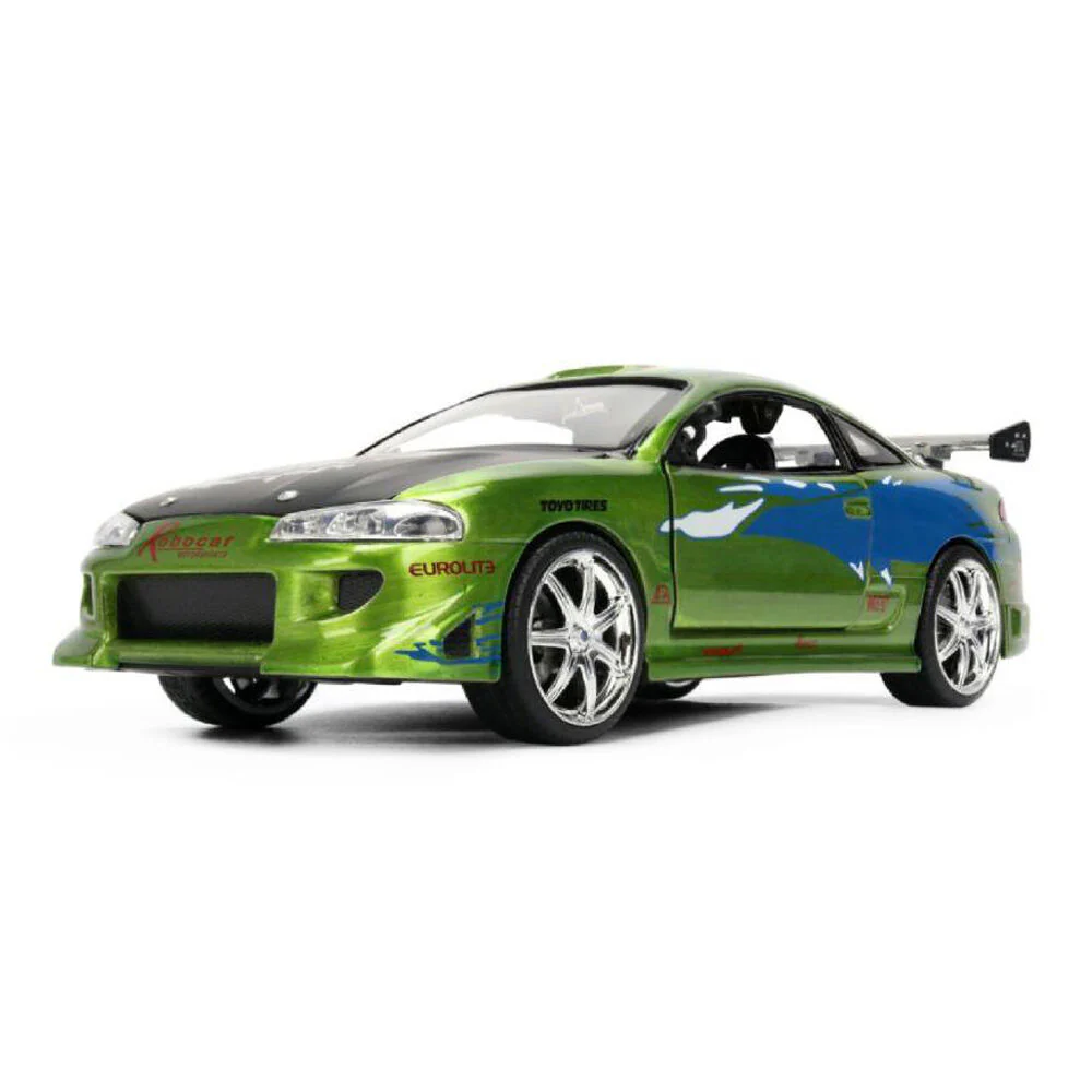 Jada 1:24 Fast & Furious 1995 Brian’s Mitsubishi Eclipse Anniversary Diecast Car - Image 3