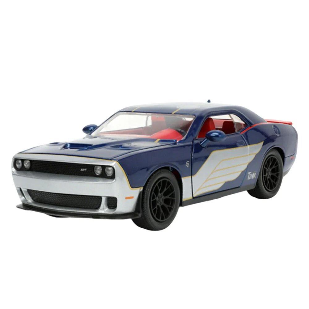 Jada 1:24 Marvel 2015 Dodge Challenger SRT Hellcat With Thor Diecast Figure - Image 3