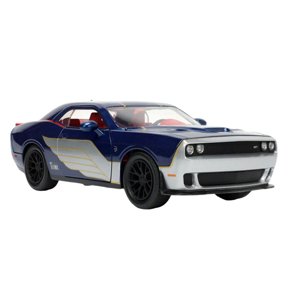 Jada 1:24 Marvel 2015 Dodge Challenger SRT Hellcat With Thor Diecast Figure - Image 6