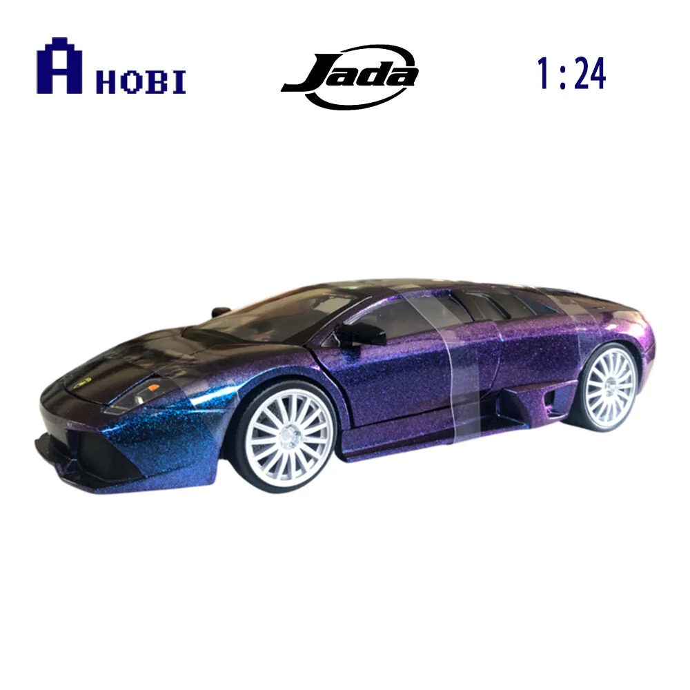 Jada 1:24 Pink Slips Lamborghini Murcielago LP640 Blue Diecast Vehicle Model - Image 7