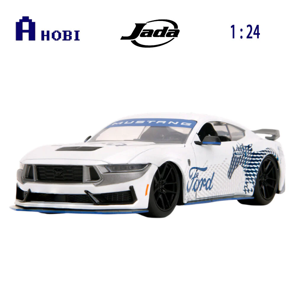 Jada 1:24 Scale Big Time Muscle 2024 Ford Mustang Dark Horse Edition Diecast Car - Image 5