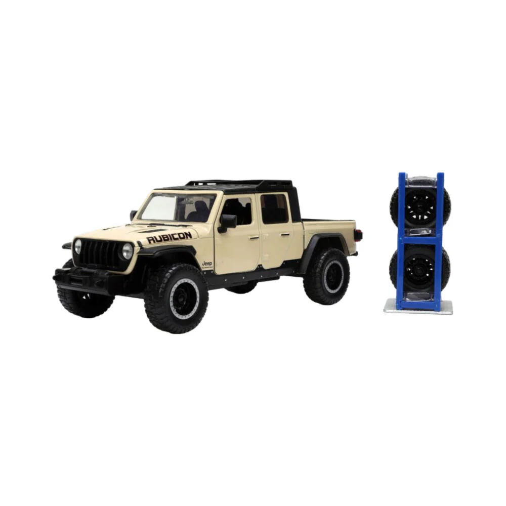 Jada 1:24 Scale Just Trucks Jeep Gladiator 2020 Diecast Model With Extra Wheels - Image 7