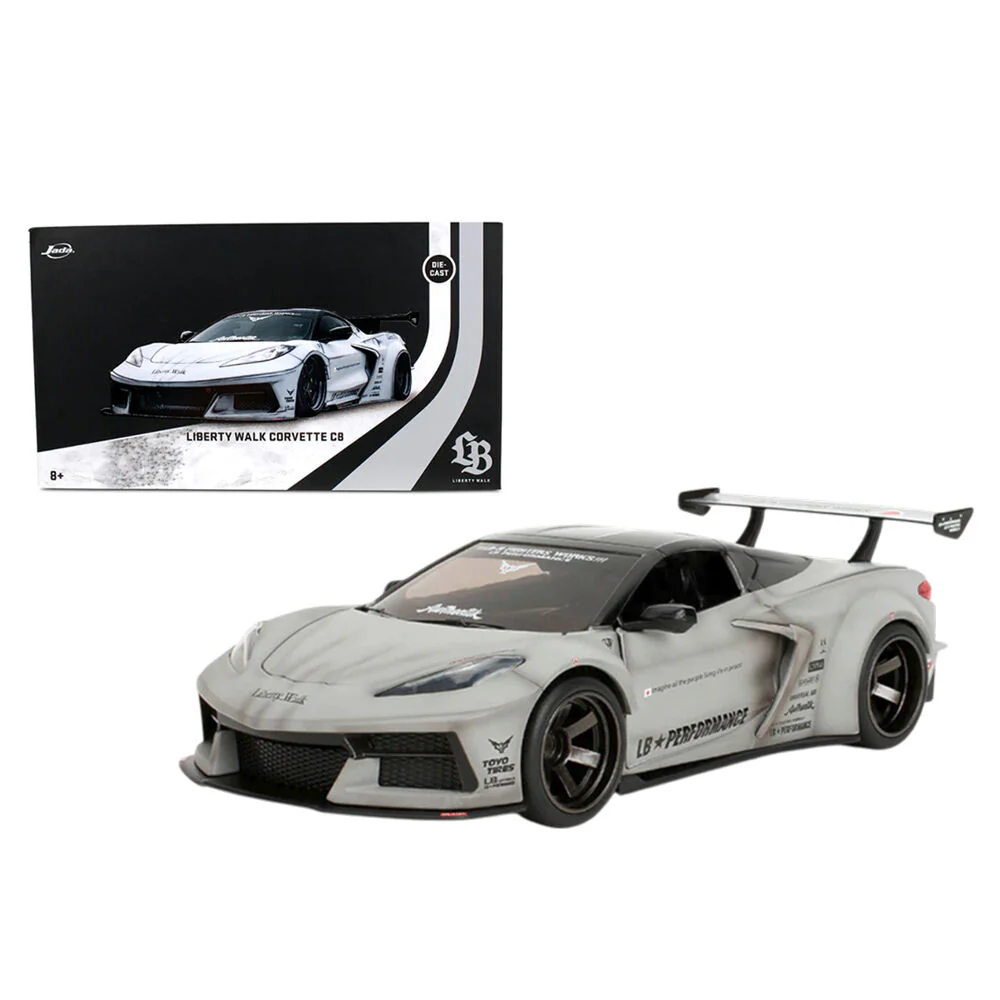 Jada 1:24 Scale Liberty Walk Corvette C8 Toyo Tires Awthentik Diecast Vehicle - Image 2