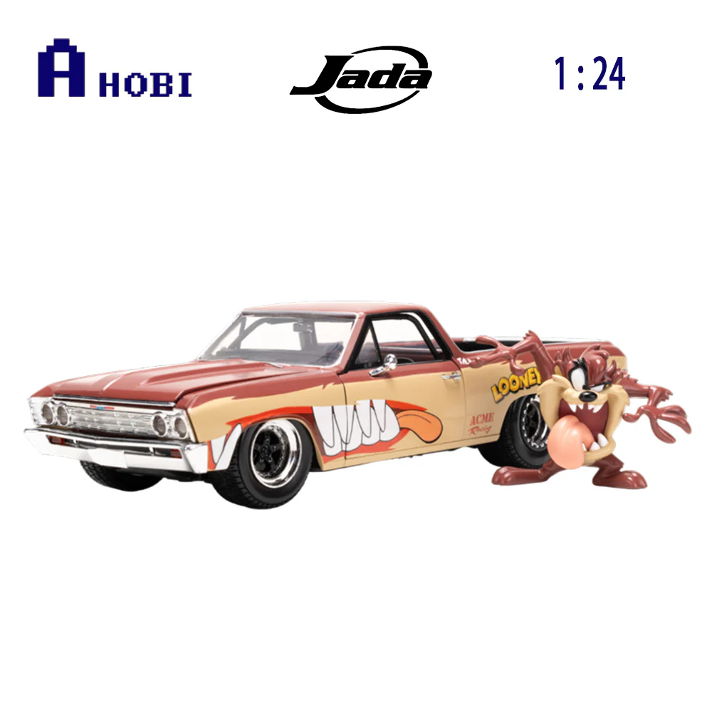 Jada 1:24 Scale Looney Tunes Chevy El Camino With Tassie Devil Diecast Model Toy - Image 3