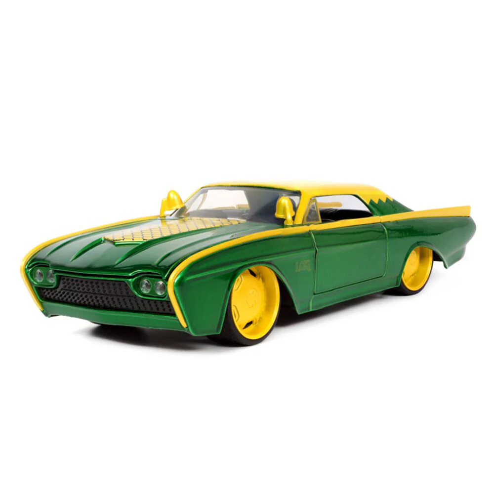 Jada 1:24 Scale Marvel Loki And 1963 Ford Thunderbird Diecast Vehicle Model - Image 3
