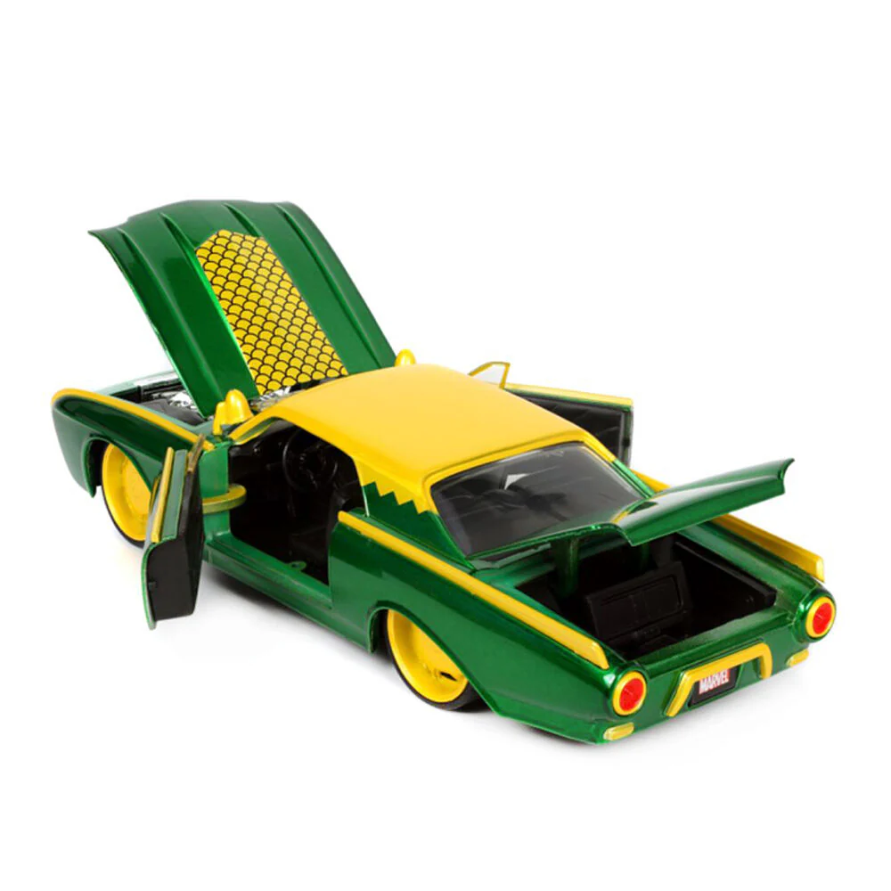 Jada 1:24 Scale Marvel Loki And 1963 Ford Thunderbird Diecast Vehicle Model - Image 5