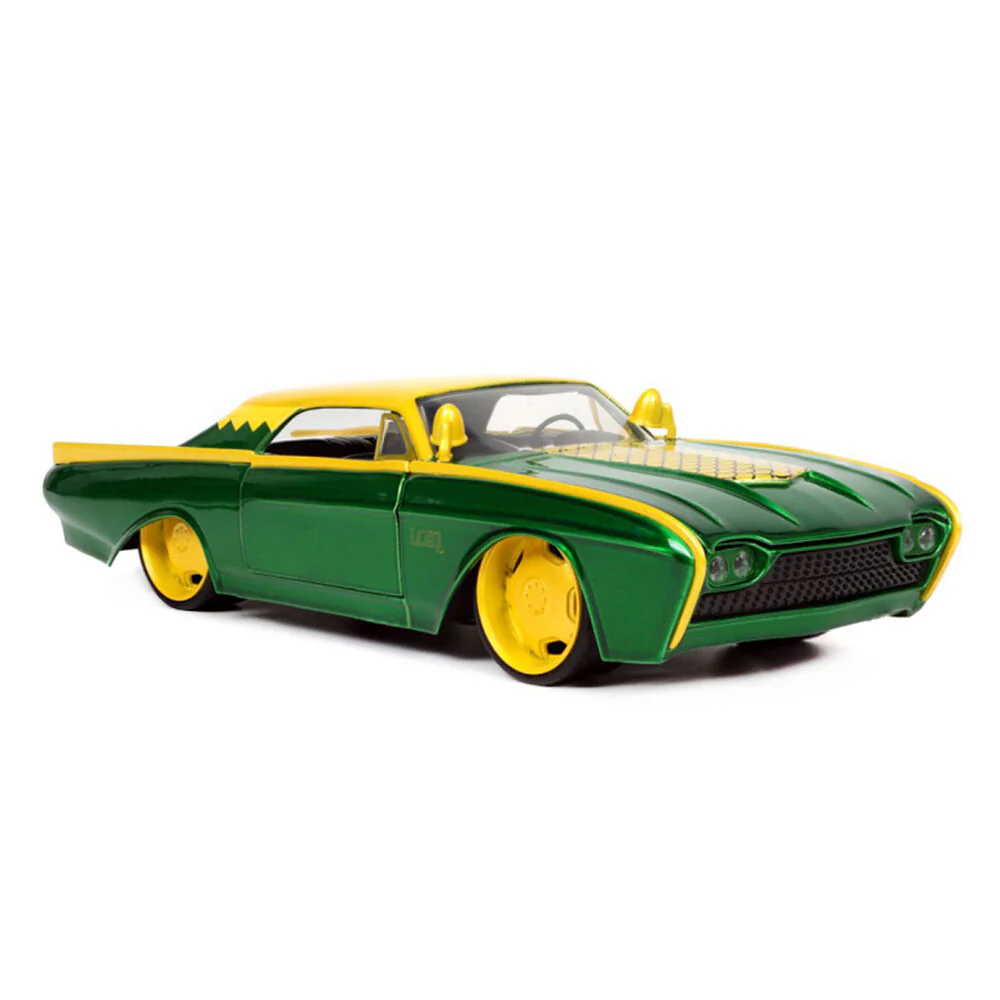 Jada 1:24 Scale Marvel Loki And 1963 Ford Thunderbird Diecast Vehicle Model - Image 6