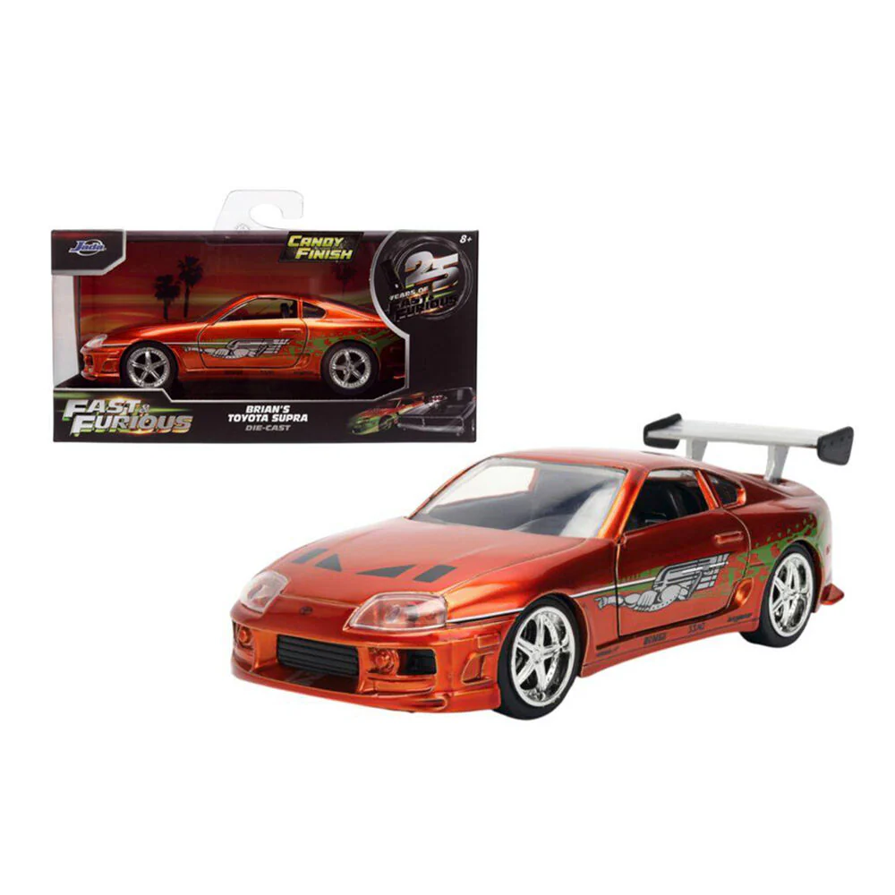 Jada 1:32 Fast & Furious Brian’s 1995 Toyota Supra 25th Anniversary Diecast Car - Image 2