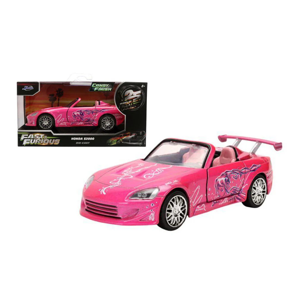 Jada 1:32 Fast & Furious Honda S2000 2001 25th Anniversary Pink Diecast Car - Image 2