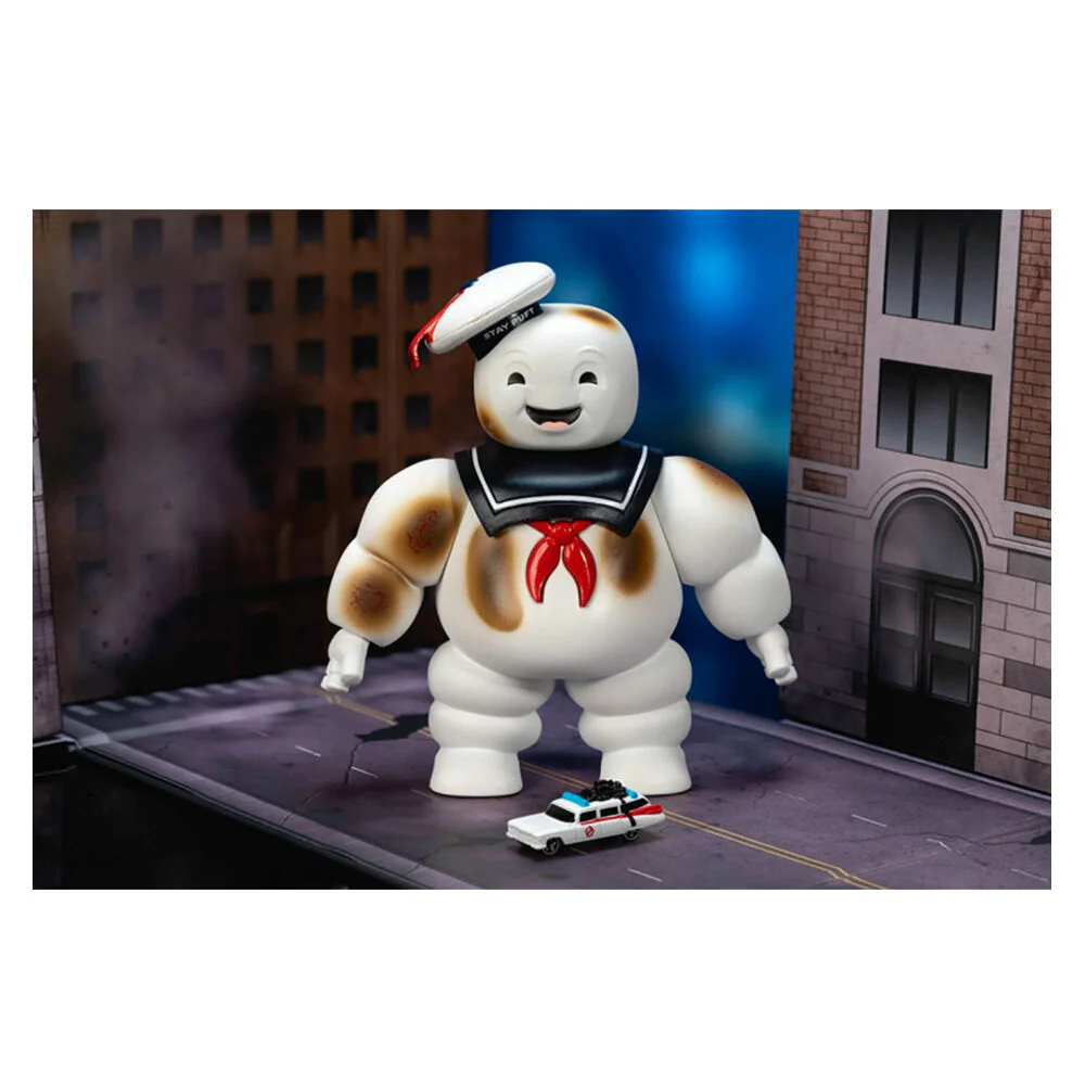 Jada Ghostbusters Stay Puft Marshmallow Man 6" With Ecto-1 Next Level Nano Set - Image 2