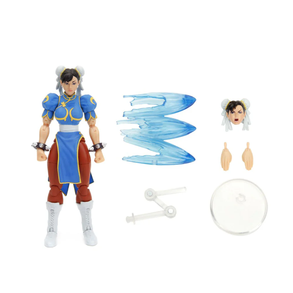 Jada Street Fighter Chun-Li 6" Action Figure With Alternate Head & Hands - Image 2
