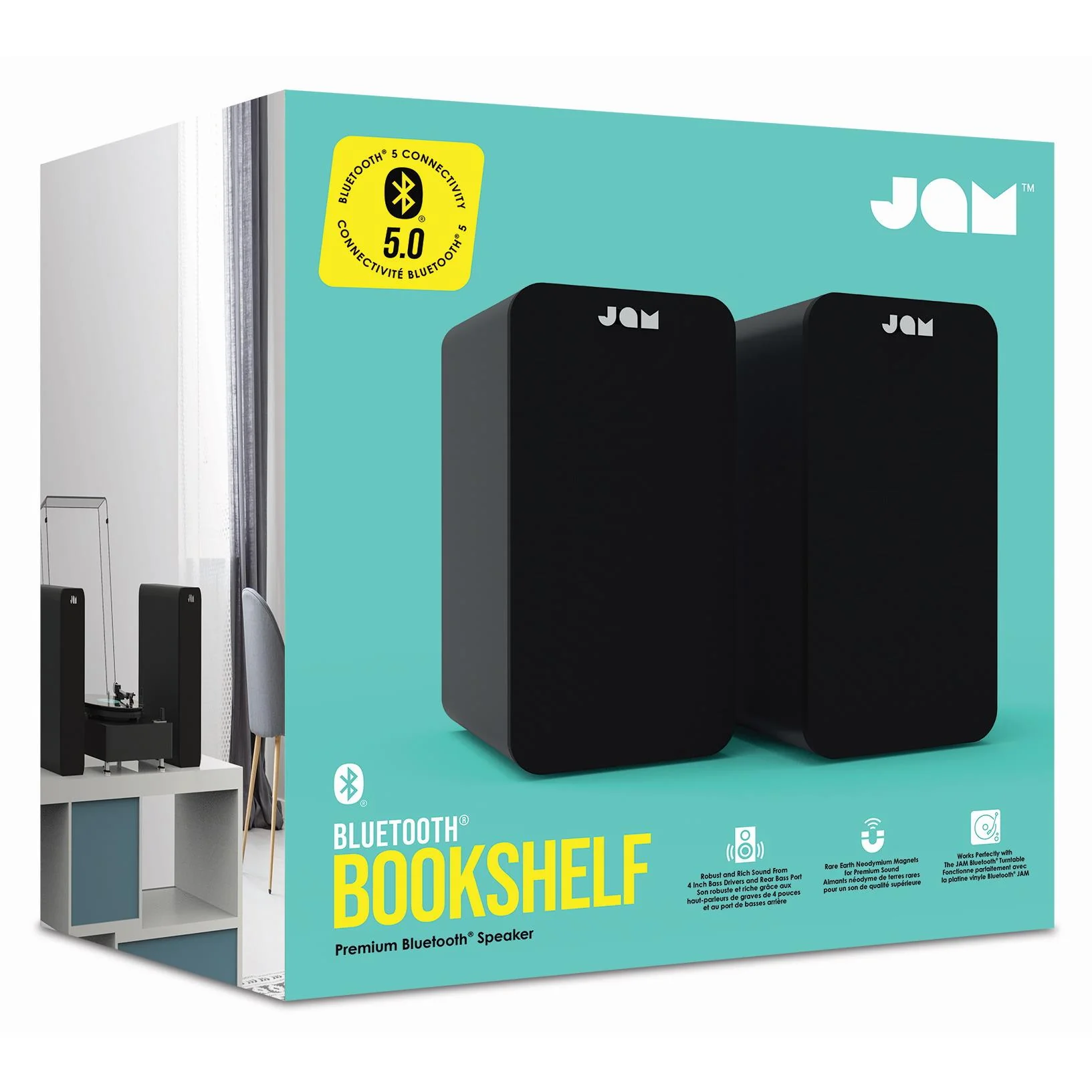 Jam Bookshelf Bluetooth Speakers (Black) - Image 7