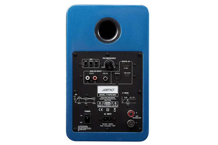 Jamo C705PA MKII Active Bookshelf Speaker (Blue) - Image 3