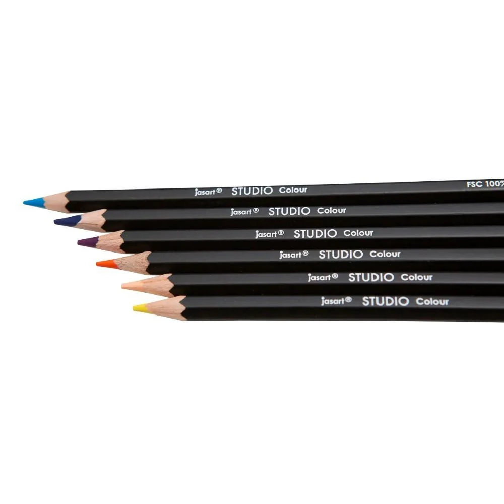 Jasart Studio Art/Craft Tin Colour Pencil Set Non-Toxic [72-Pieces] - Image 3