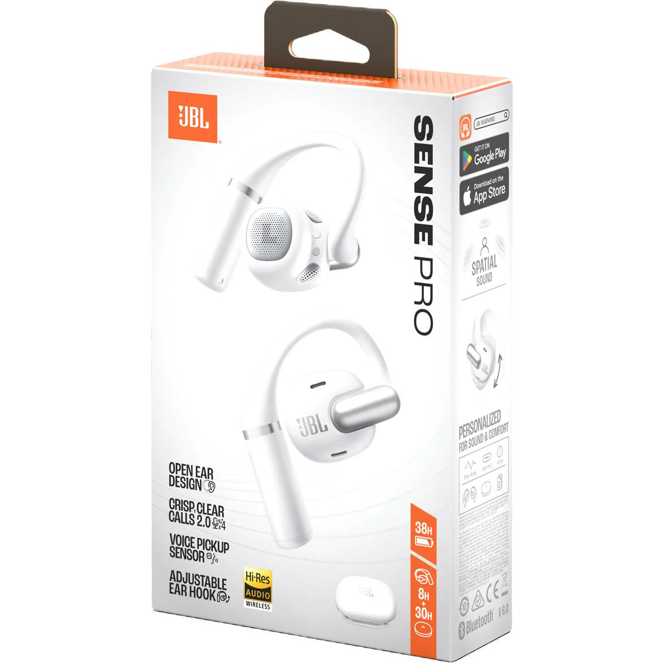 JBL Sense Pro Premium Open-Ear Headphones (White) - Image 6