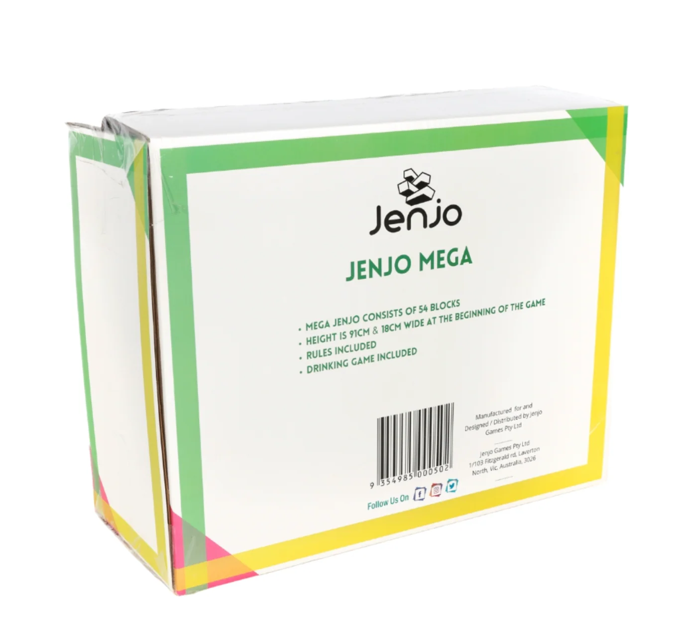 Jenjo Games 54 Piece Giant Jenjo Outdoor Wooden Block Game 91cm - Image 4