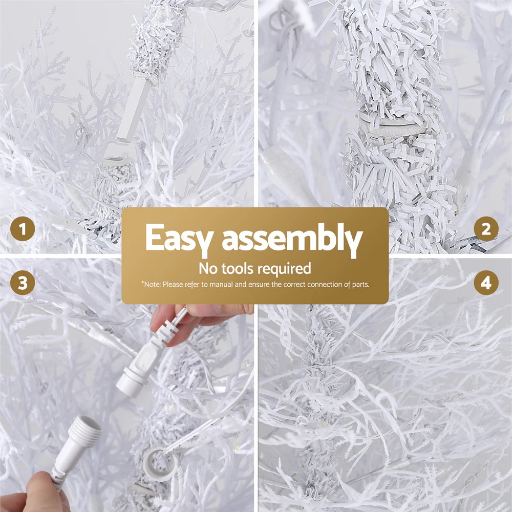 Jingle Jollys 1.8M LED Christmas Tree 8 Modes Adjustable Multi Color Light Snowy - Image 6