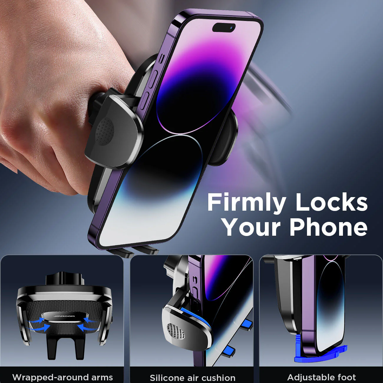 JoyRoom JR-ZS259 Car Mount Phone Holder (Windshield/Dashboard) - Image 4