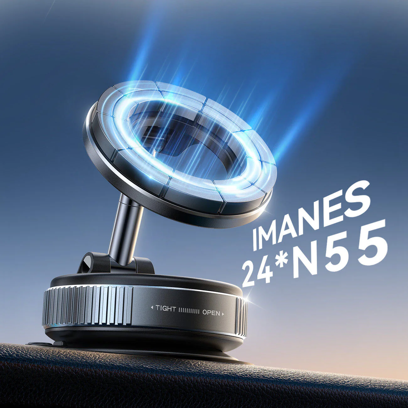 JoyRoom JR-ZS501 Mgsafe Suction Cup Phone Car Mount - Black | JoyRoom JR-ZS501 MagSafe Suction Cup Phone Car Mount | JR-ZS501 - Image 5