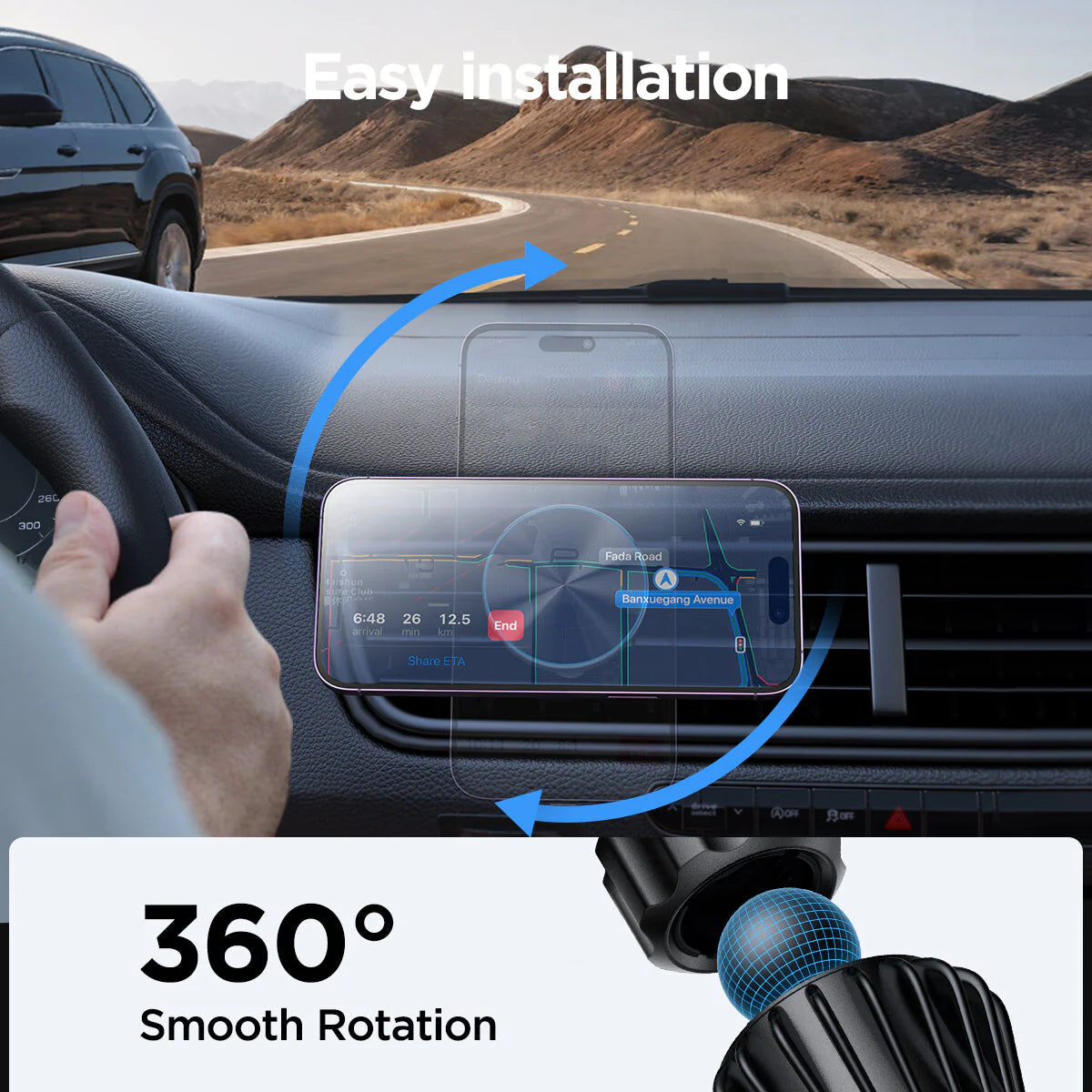 JoyRoom MagSafe Wireless Car Mount 15W - Image 5