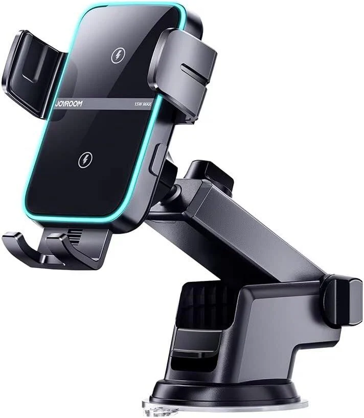 JoyRoom Wireless Car Mount 15W (Windshield) - Black - Image 2