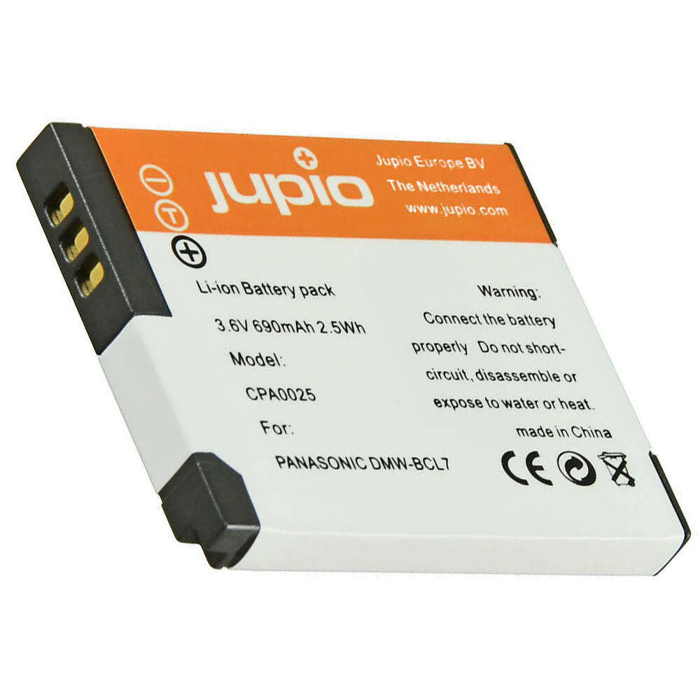 Jupio Li-Ion 3.6V 690mAh Rechargeable Battery For Panasonic DMW-BCL7 Camera - Image 2