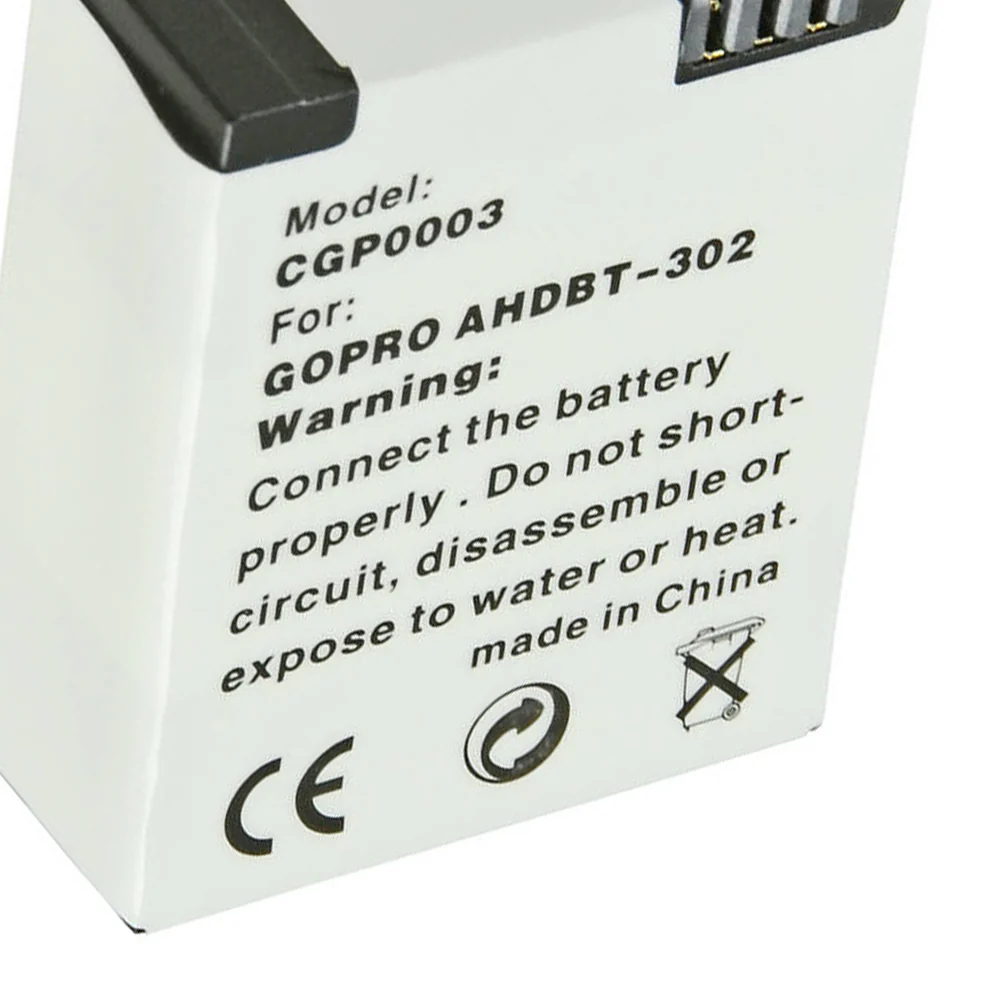 Jupio Li-Ion 3.7V 1200mAh Battery For GoPro Hero 3+ AHDBT-302 Camera - Image 2