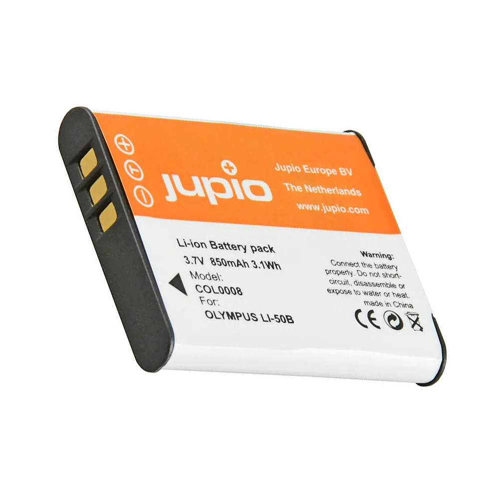 Jupio Li-Ion 3.7V 850mAh Rechargeable Battery For Olympus Li-50B Camera - Image 3
