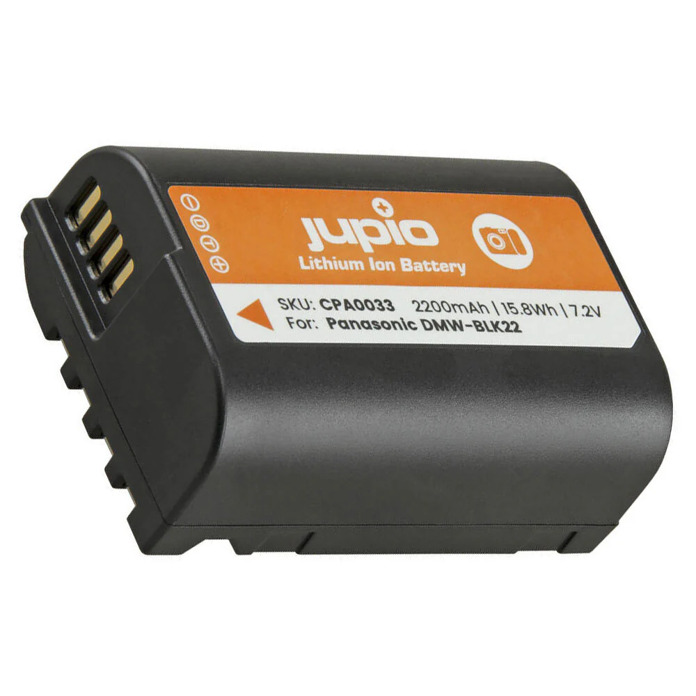 Jupio Li-Ion 7.2V 2200mAh Rechargeable Battery For Panasonic DMW-BLK22 Cam - Image 2