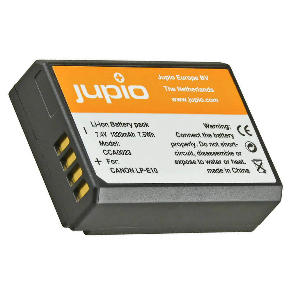 Jupio Li-Ion 7.4V 1020mAh Rechargeable Battery For Canon LP-E10 Camera - Image 2