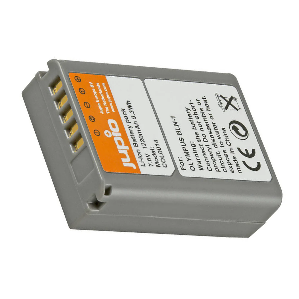 Jupio Li-Ion 7.6V 1220mAh Rechargeable Battery For Olympus BLN-1 Camera - Image 3