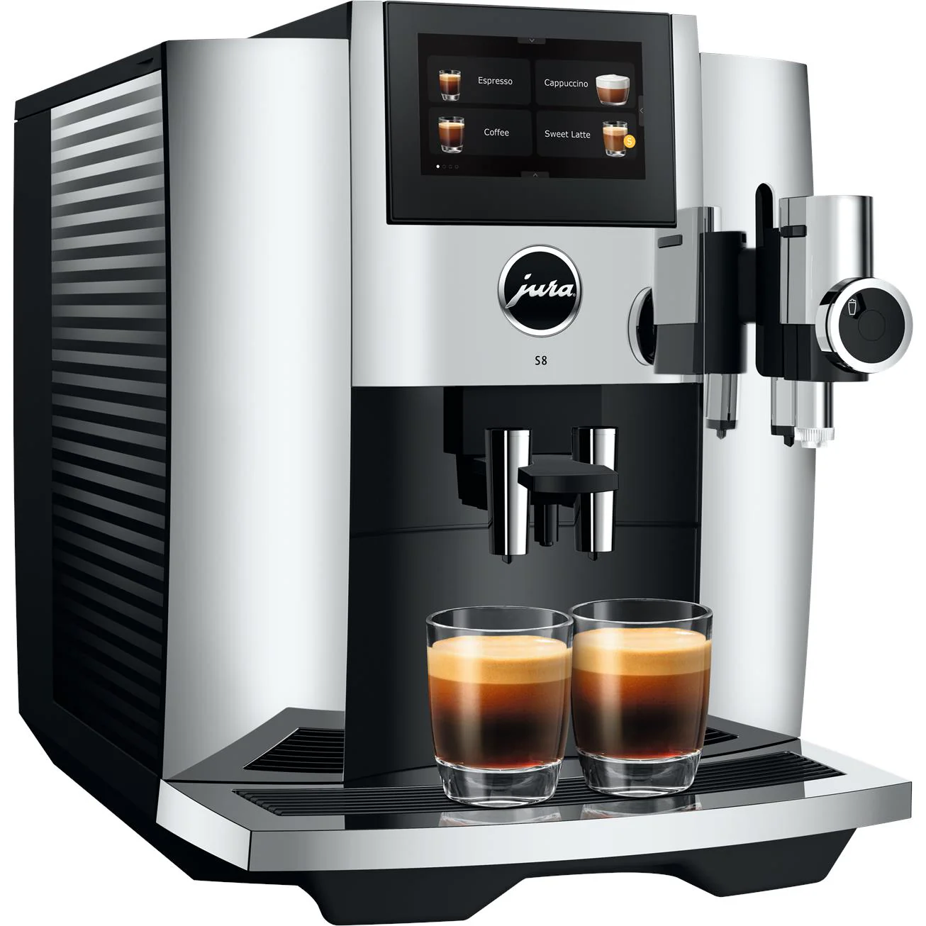 Jura S8 Fully Automatic Coffee Machine (Chrome) - Image 2