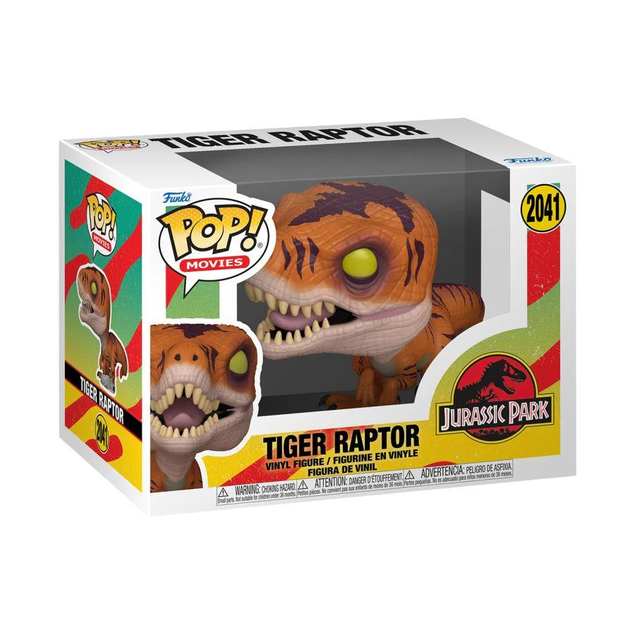 Jurassic Park – Tiger Raptor Pop! Vinyl - Image 2