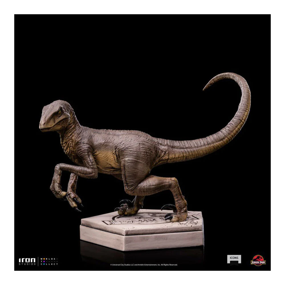 Jurassic Park Velociraptor C Icons Statue Action Figure 3.5" - Image 3
