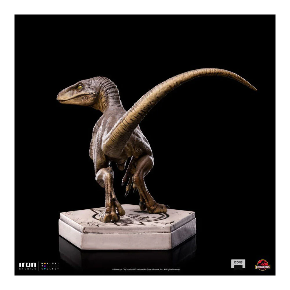 Jurassic Park Velociraptor C Icons Statue Action Figure 3.5" - Image 4