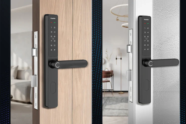 Kaadas S10-5W Slim Narrow Stile WiFi Smart Lock (Black) - Image 6