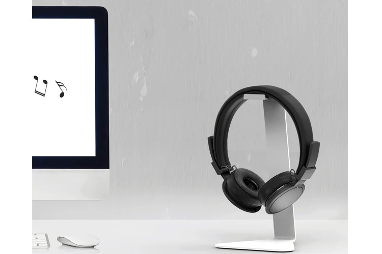 Kanto Universal Desktop Headphone Stand (White) - Image 4