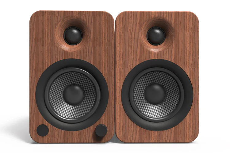 Kanto YU4 140W Powered Speakers with Bluetooth and Phono Preamp (Walnut) - Image 2