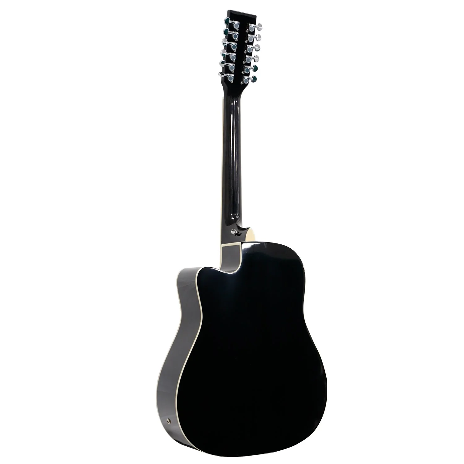 Karrera 12-String Acoustic Guitar with EQ (Black) - Image 3