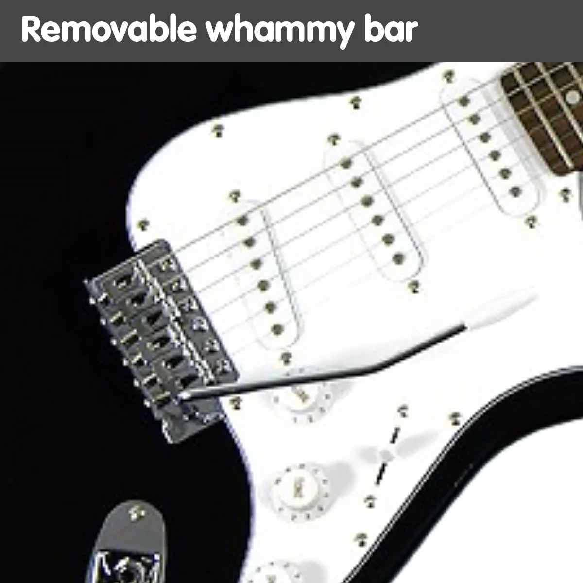 Karrera 39in Electric Guitar (Black) - Image 5