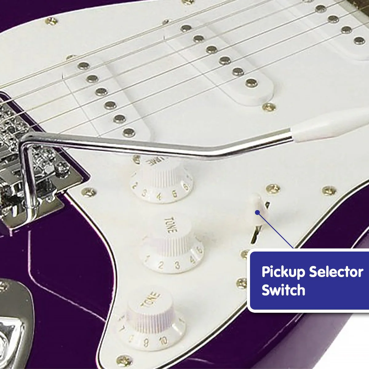 Karrera 39in Electric Guitar (Purple) - Image 3