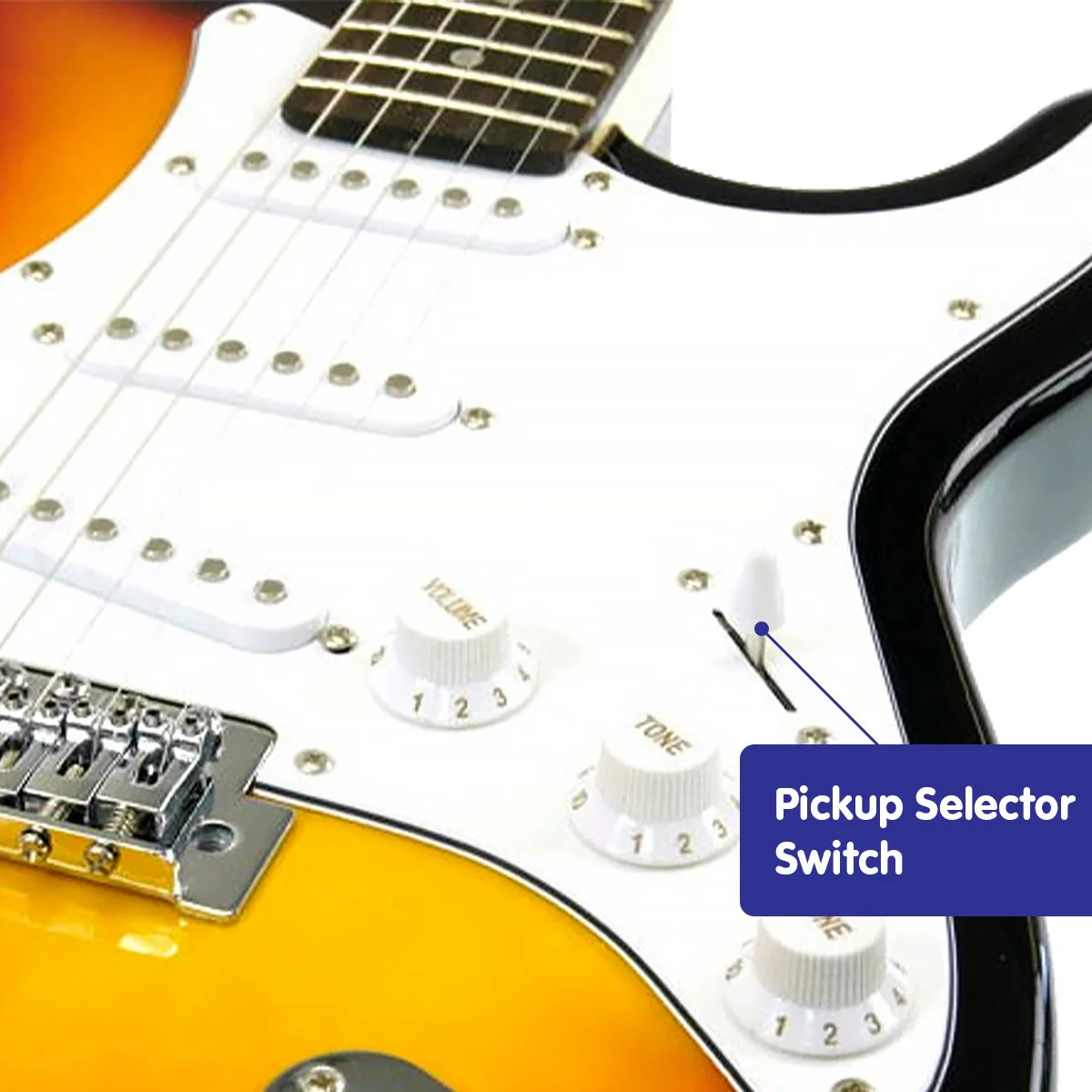 Karrera 39in Electric Guitar (Sunburst) - Image 4