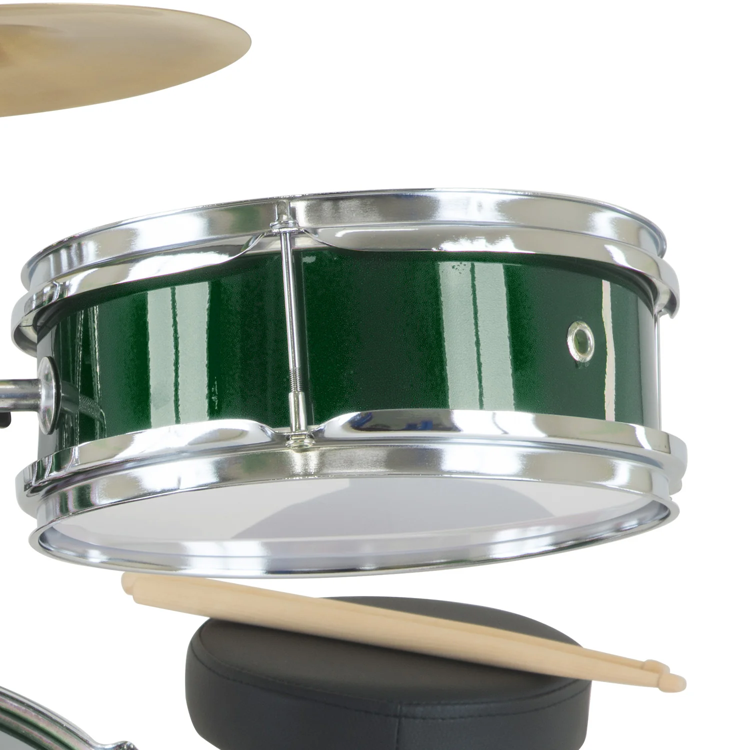 Karrera Childrens 4-Piece Drum Kit (Green) - Image 5