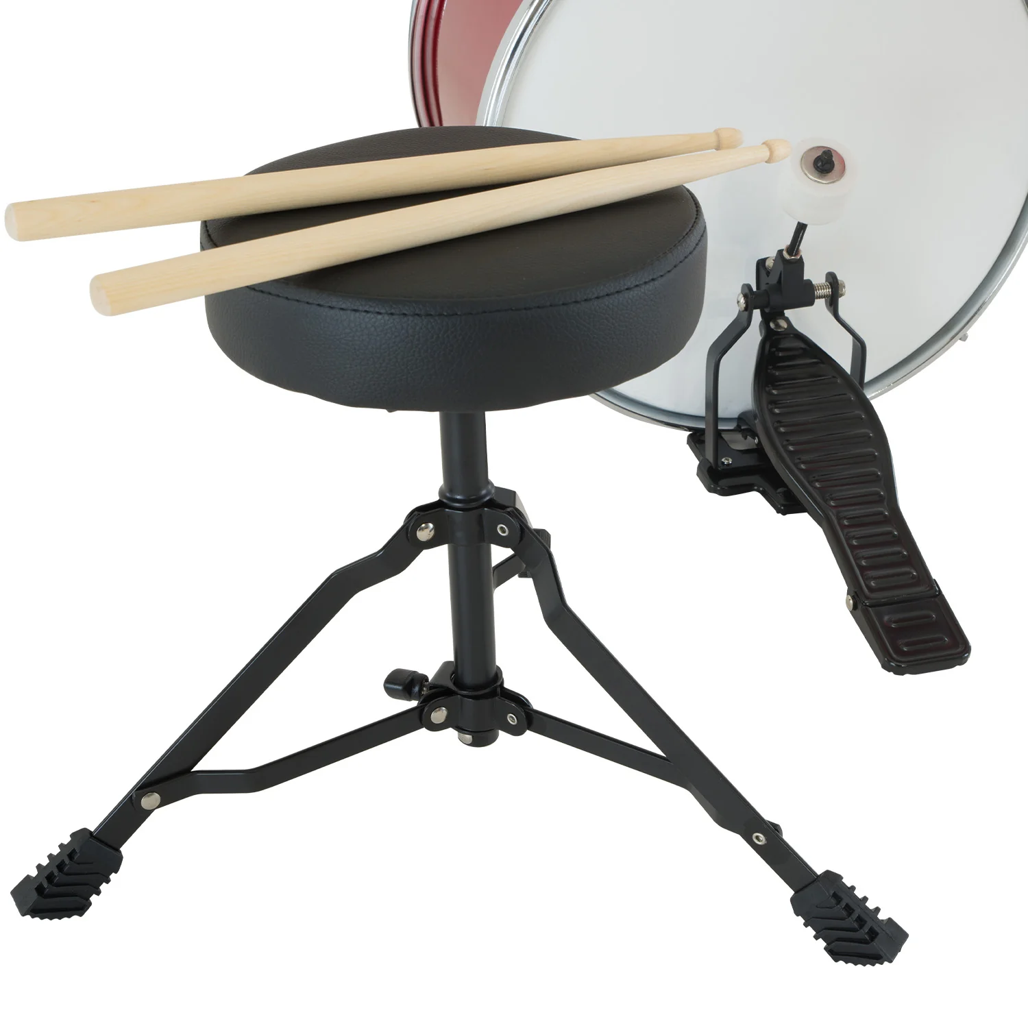 Karrera Childrens 4-Piece Drum Kit (Red) - Image 7
