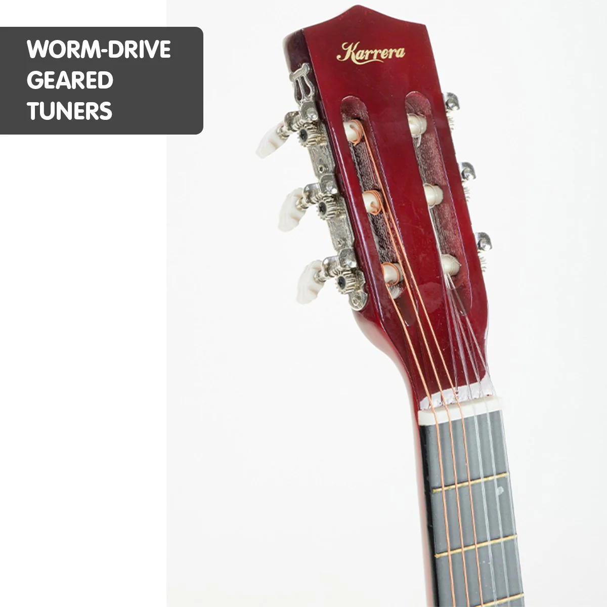 Karrera Childrens Acoustic Guitar Kids (Natural) - Image 5